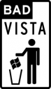 Bad Vista campaign logo
